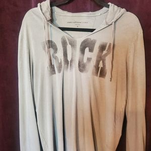 John Varvatos grey tshirt hoodie